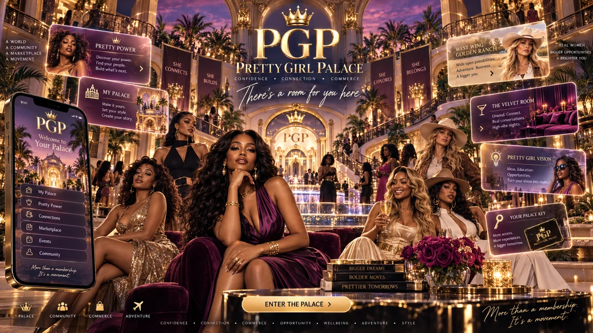 Pretty Girl Palace golden entrance